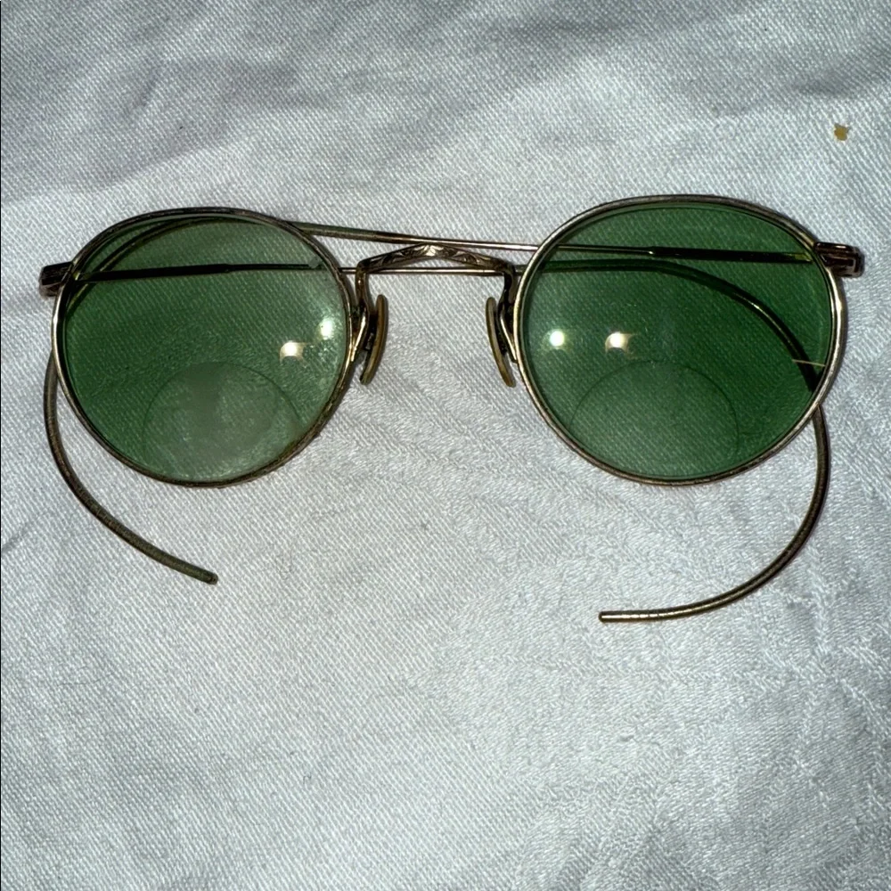 Stylish Green Round Vintage 1930's American Optical "FUL-VUE" safety Sunglasses - Picture 2 of 4